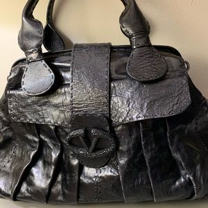 Valentino leather Satchel Handbag Purse 😍